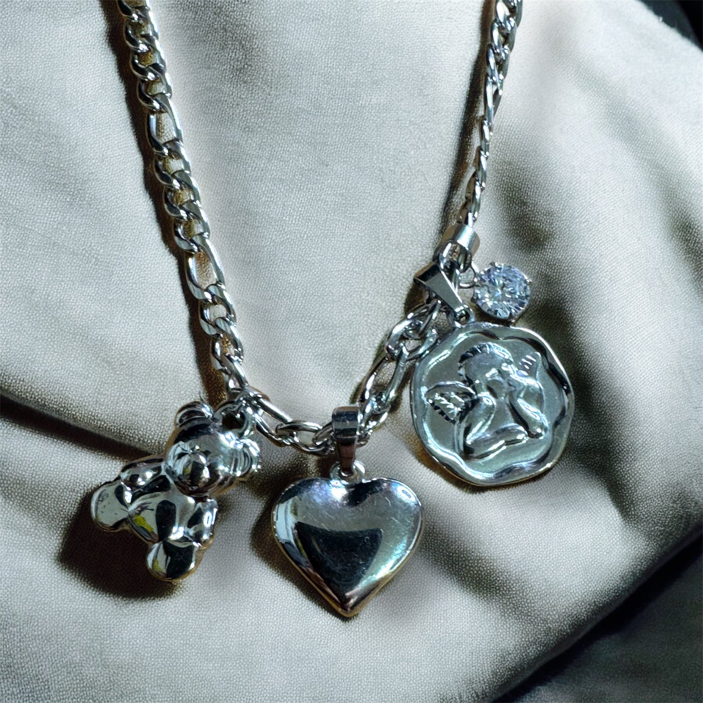 Collana TeddyCharm Acciao 316L