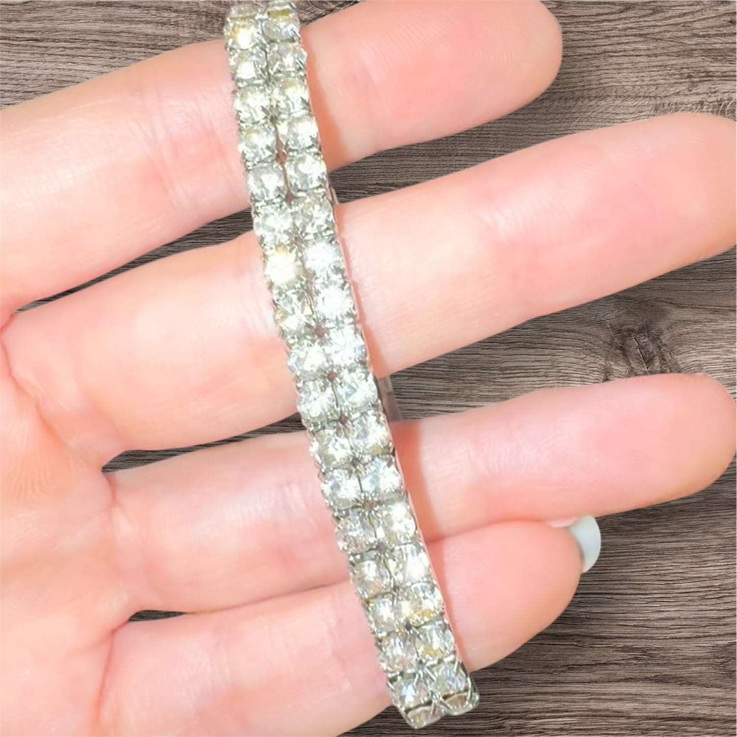 Bracciale Acciaio Elastico Tennis