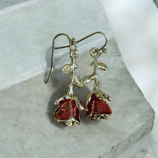 Orecchini Acciaio RedRose