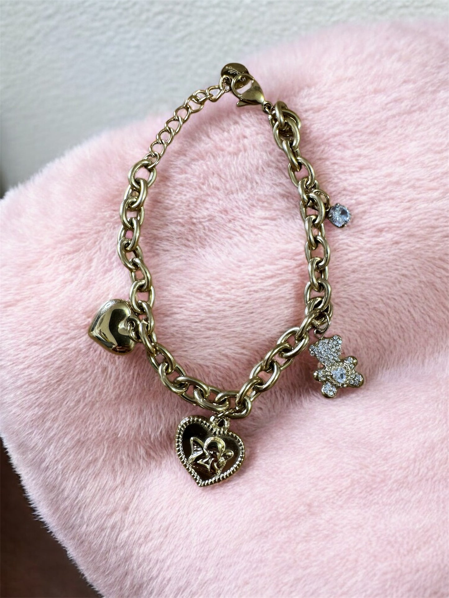 Bracciale Teddy Charm Acciaio 316L