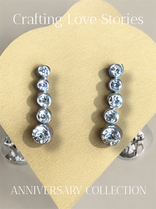 Orecchini Tennis Kiss Acciaio 316L