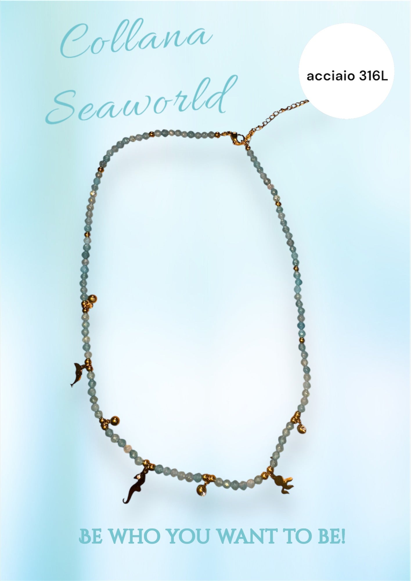 Collana Acciaio 316L SeaWorld