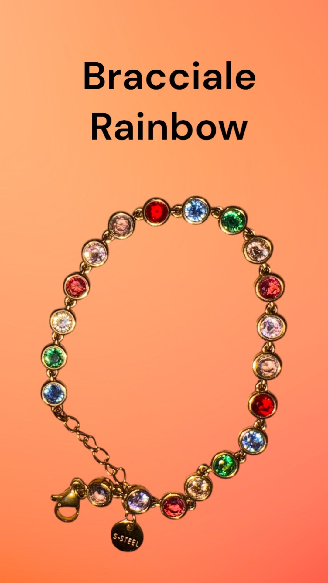 Bracciale Acciaio 316L Rainbow