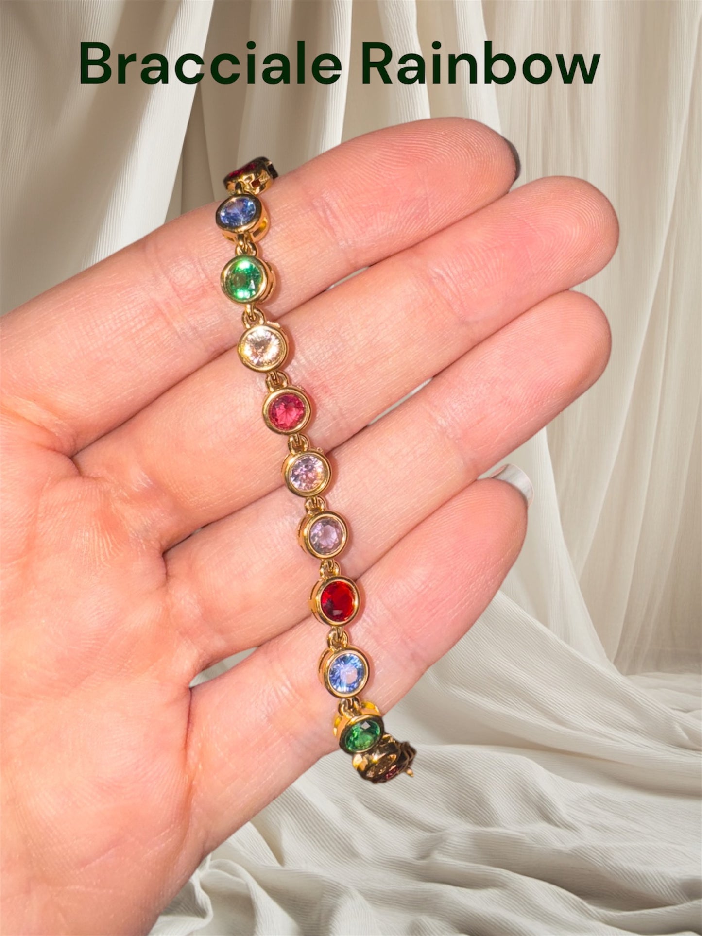 Bracciale Acciaio 316L Rainbow