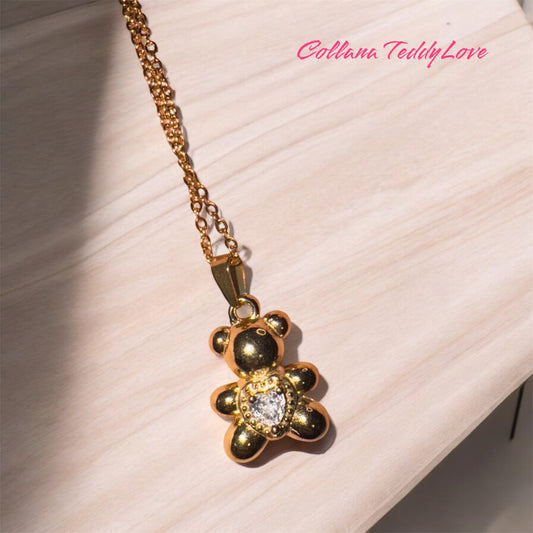 Collana Acciaio LoveMe Teddy