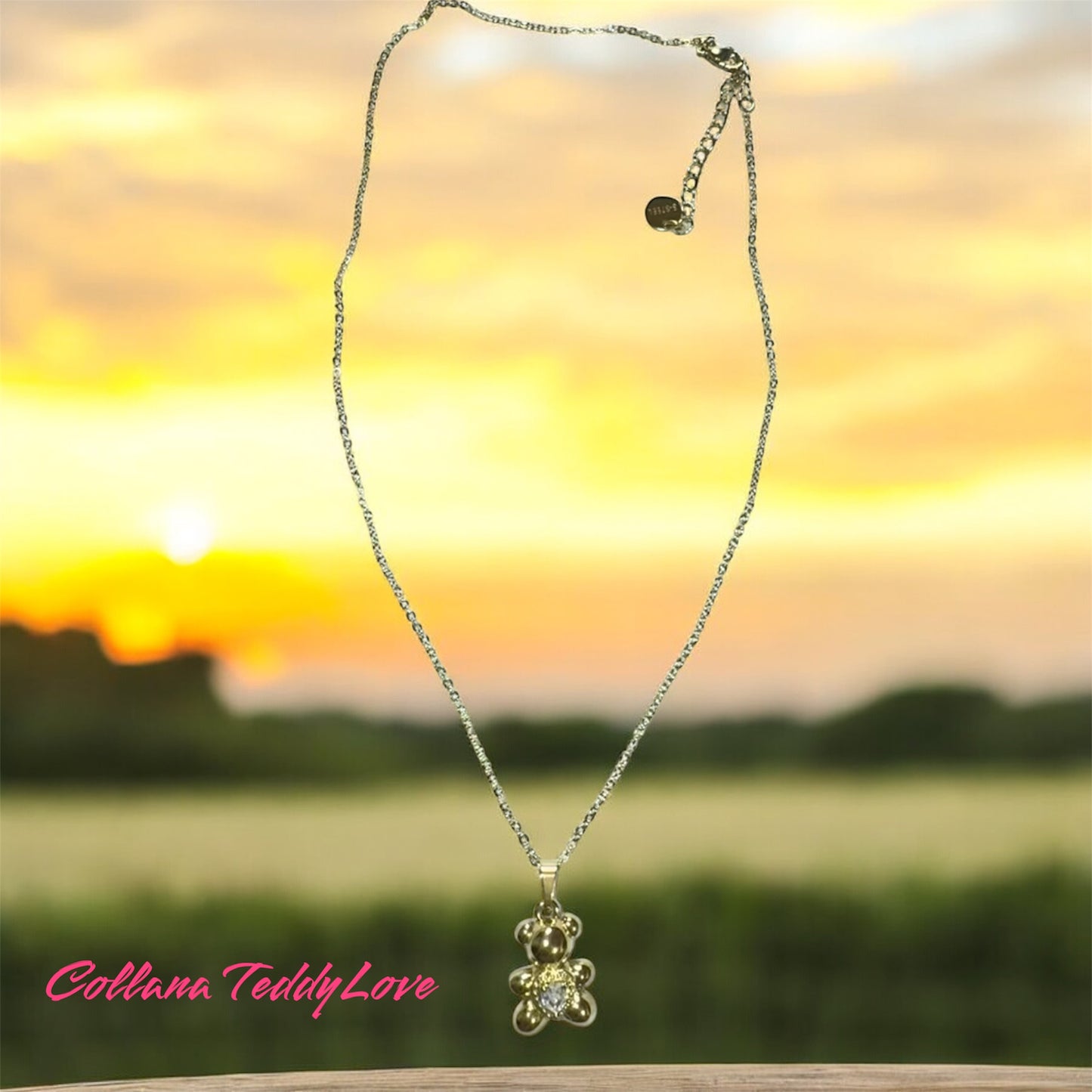Collana Acciaio LoveMe Teddy