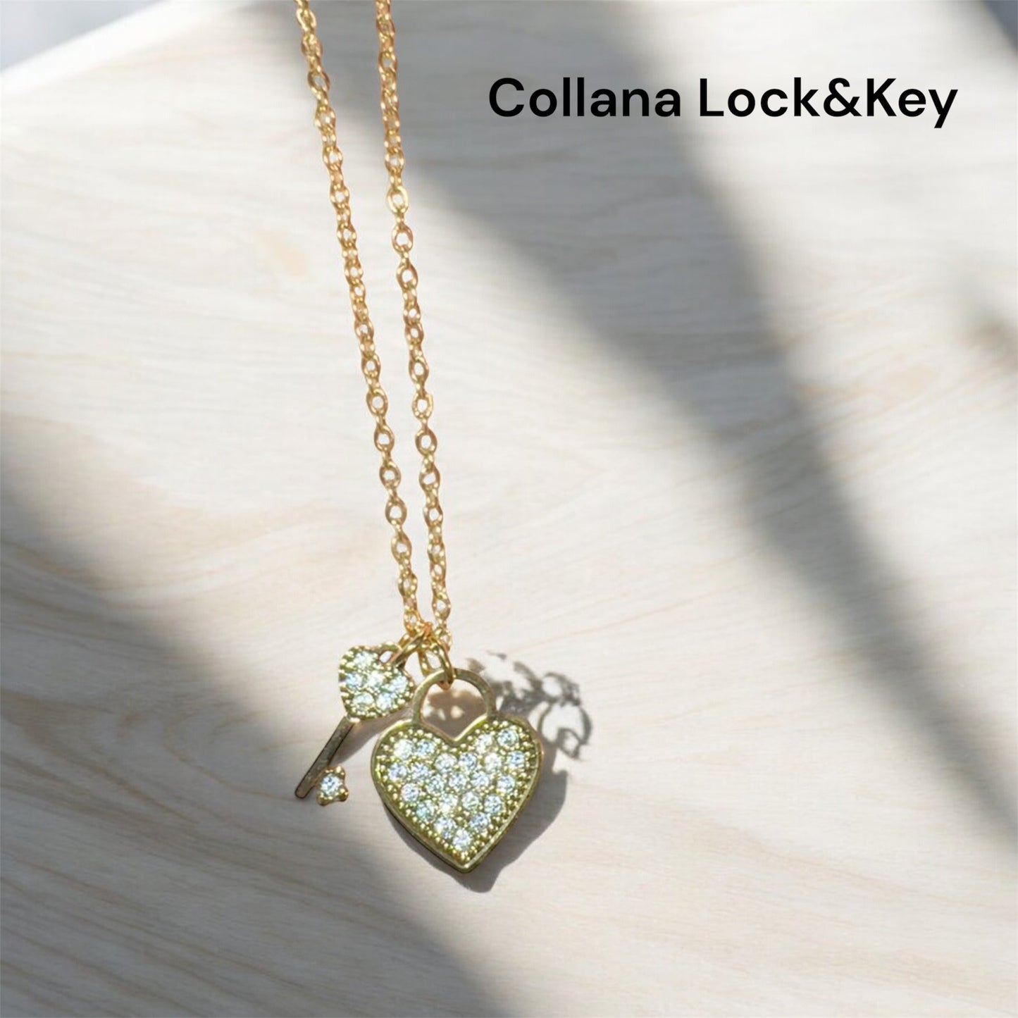 Collana Acciaio 316L Lock&Key
