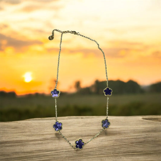 Collana Acciaio Flowers