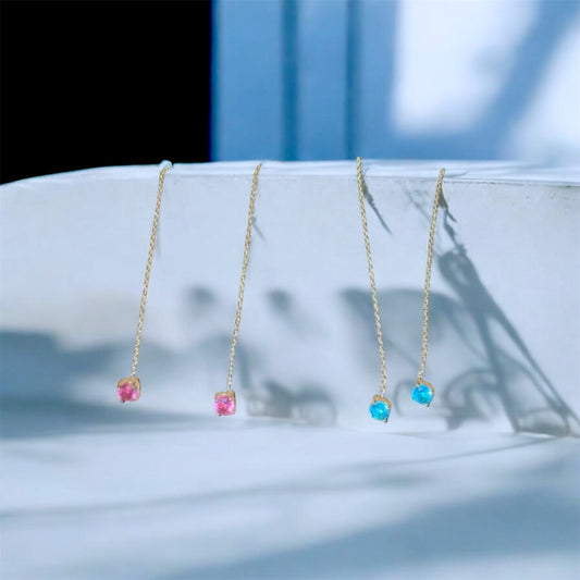 Orecchini Acciaio 316L Saliscendi